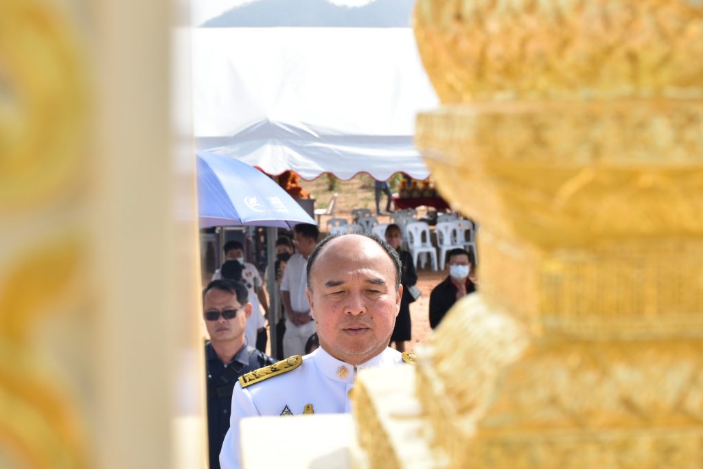 พิธีบวงสรวง ท้าวมหาพรหม ศาลพระภูมิและศาลเจ้าที่ สทป.ศูนย์กาญจนบุรี