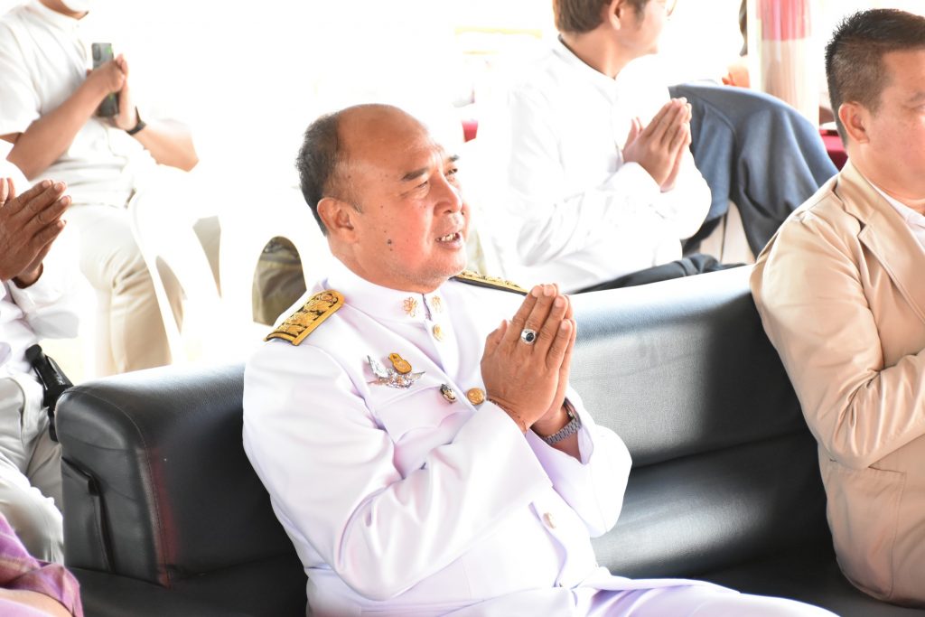 พิธีบวงสรวง ท้าวมหาพรหม ศาลพระภูมิและศาลเจ้าที่ สทป.ศูนย์กาญจนบุรี