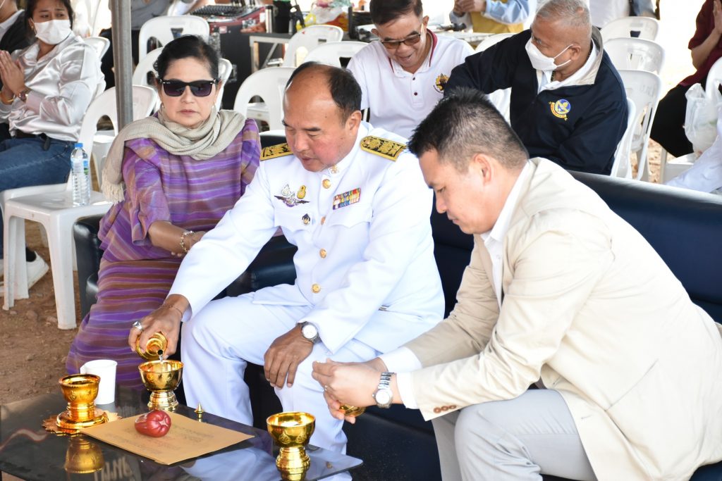 พิธีบวงสรวง ท้าวมหาพรหม ศาลพระภูมิและศาลเจ้าที่ สทป.ศูนย์กาญจนบุรี