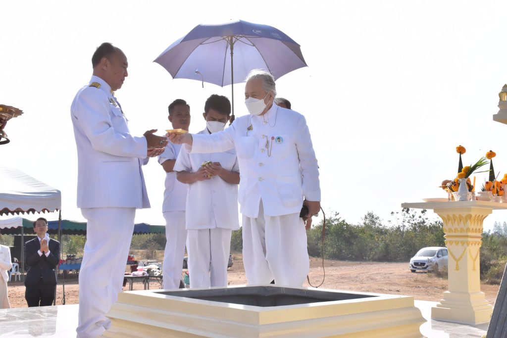 พิธีบวงสรวง ท้าวมหาพรหม ศาลพระภูมิและศาลเจ้าที่ สทป.ศูนย์กาญจนบุรี