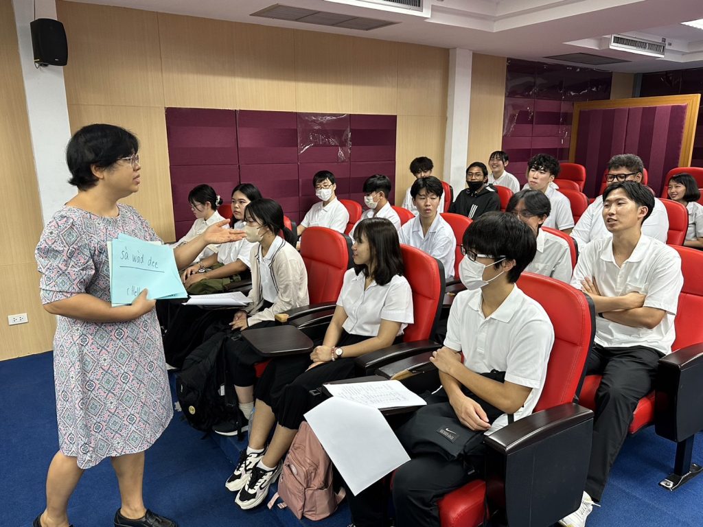สทป.จัดกิจกรรมเรียนรู้ภาษาไทยให้นักศึกษาอิชิโนเซกิ