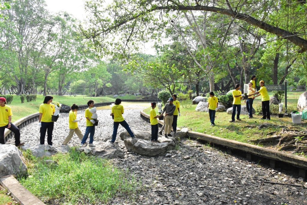 เกียร์ปทุมวันสืบสานวัฒนธรรม ปรับปรุงสวนหย่อมสถาบันเทคโนโลยีปทุมวัน ณ พุทธมณฑล