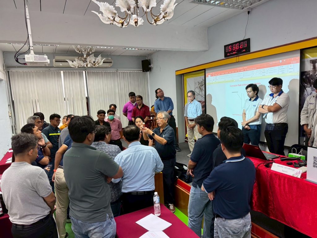 สวบ. จัดอบรมหลักสูตร “การป้องกันการกัดกร่อนของโลหะใต้ดิน” เสริมทักษะเฉพาะทางแก่ผู้สนใจ (โครงการบริการวิชาการแบบหารายได้ หลักสูตรที่ 7) 