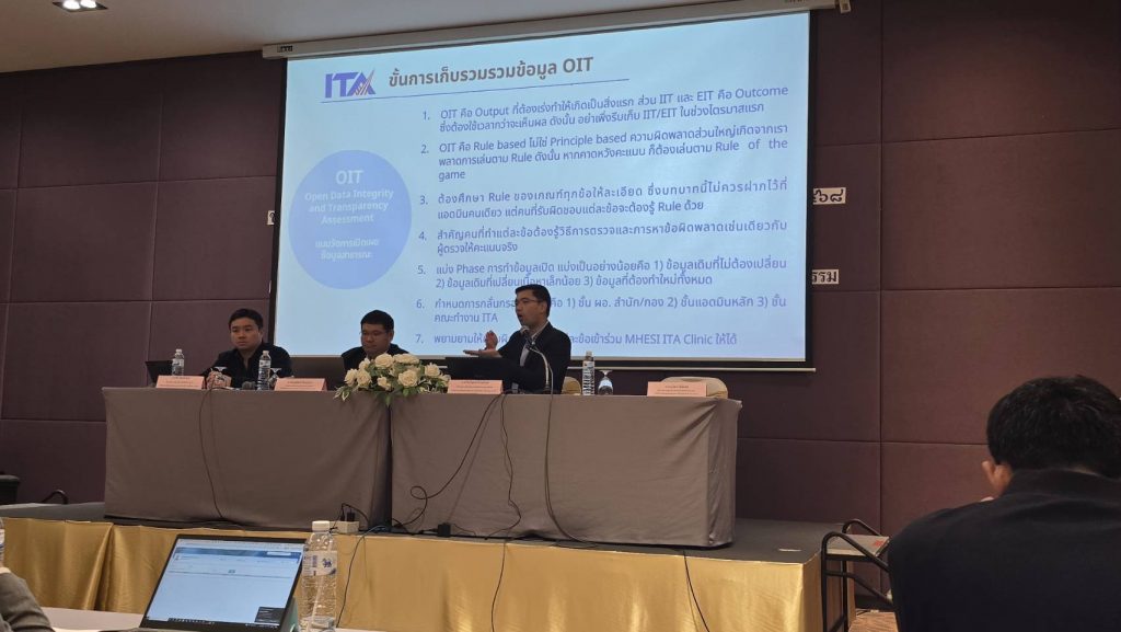 สทป.ร่วมประชุมการติดตามผลและรับฟังความคิดเห็นต่อเครื่องมือการประเมิน ITA ของหน่วยงานภาครัฐฯ 2568