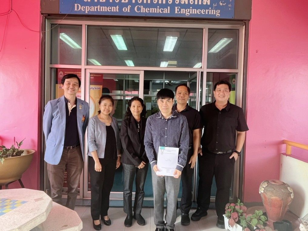 นักศึกษาบัณฑิตศึกษา วศ. สาขาวิชาวิศวกรรมกระบวนการเคมีและการจัดการสิ่งแวดล้อม สอบผ่านการป้องกันวิทยานิพนธ์และการค้นคว้าอิสระ