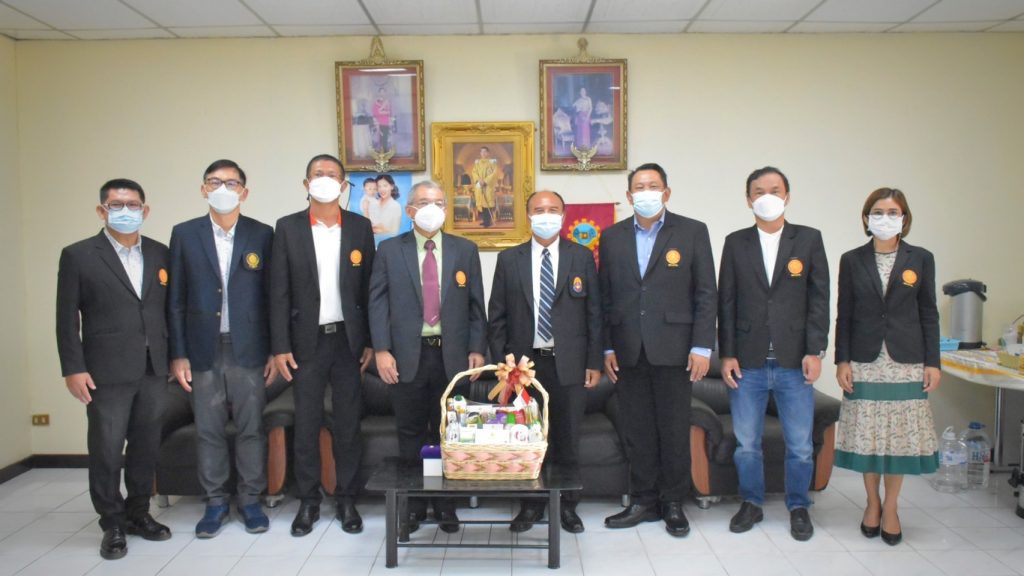 นายกสมาคมศิษย์เก่า มจพ. แสดงความยินดีกับอธิการบดี สทป.