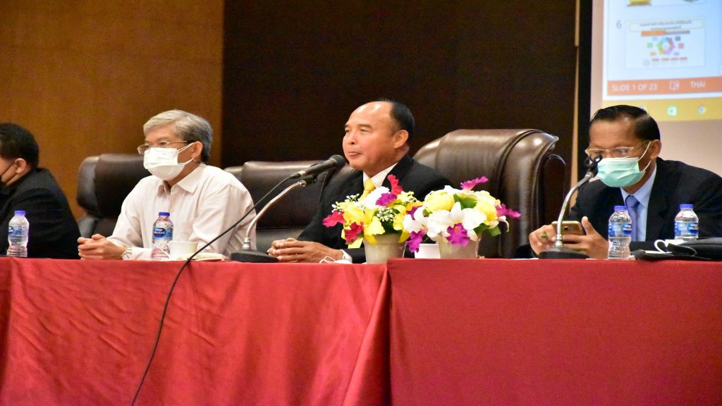 อธิการบดีแถลงนโบายการบริหารงานของสถาบัน